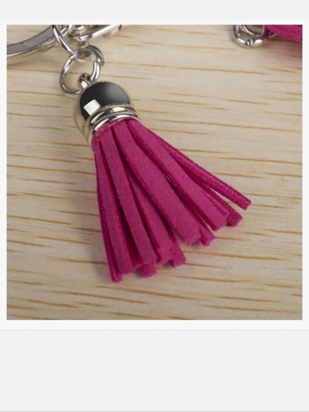 Rhinestone Tassel Key Ring for Purse Handbag Car Decor Skull Black/pink& Gold - Picture 7 of 13